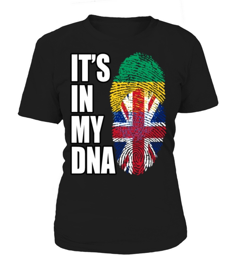 Gambian And British Mix Heritage DNA Flag Women's T-Shirt