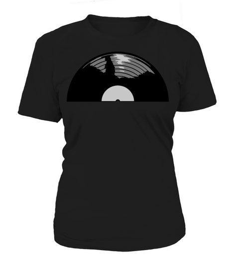 Half vinyl record music Women's T-Shirt