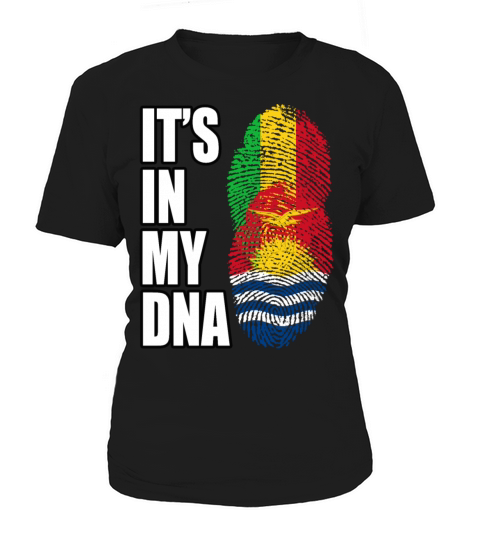 Malian And Kiribati Mix Heritage DNA Flag Women's T-Shirt