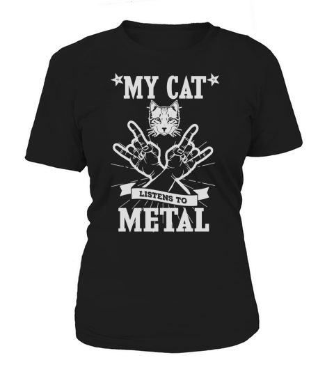 My Cat Listens To Metal T-Shirt Women's T-Shirt