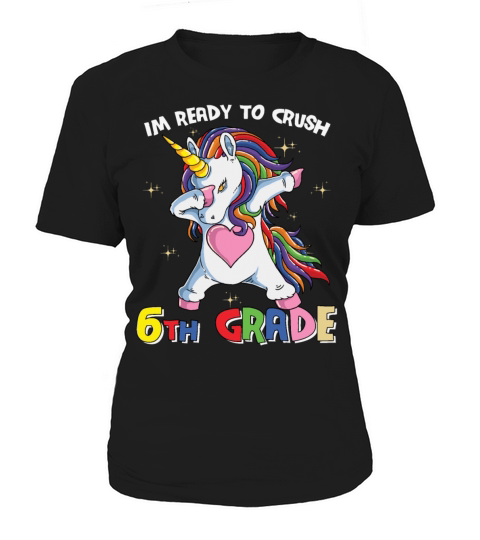 Ready To Crush 6th Grade Dabbing Unicorn Women's T-Shirt
