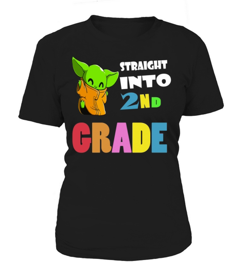 Straight Into 2nd Grade Happy Baby Yoda Women's T-Shirt