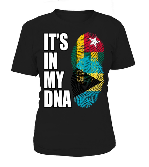 Togolese And Bahamian Mix Heritage DNA Flag Women's T-Shirt
