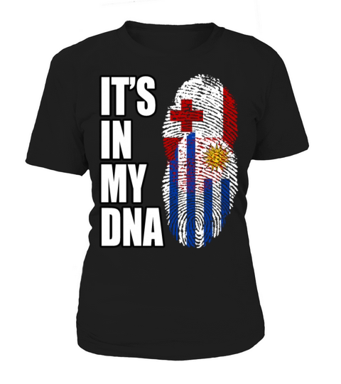 Tongan And Uruguayan Mix Heritage DNA Flag Women's T-Shirt