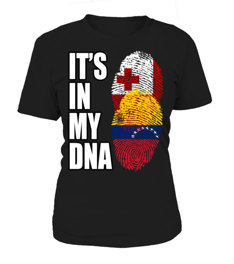 Tongan And Venezuelan Mix Heritage DNA Flag Women's T-Shirt