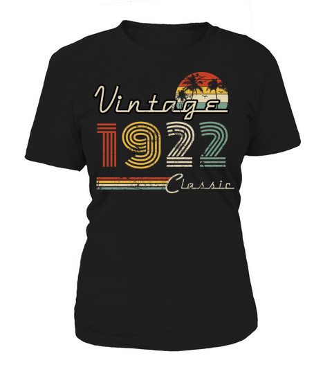 Vintage 1922 Classic Year Birthday Gift Women's T-Shirt