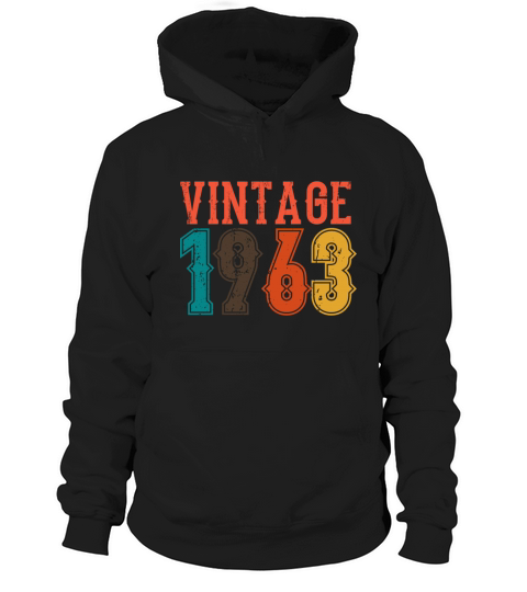 1963 Born Birthday Dad Vintage 1963 Hoodie Unisex