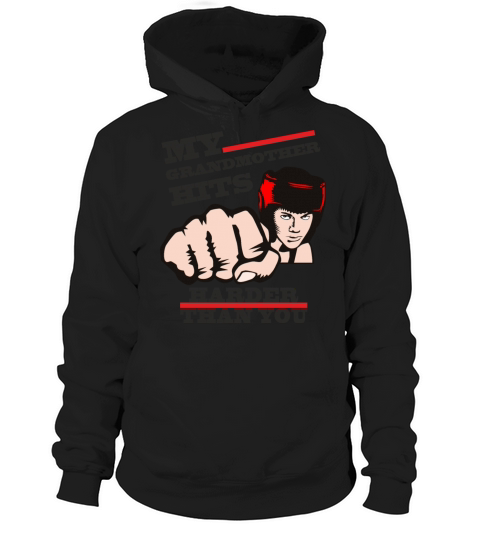 Grandmother gift meme boxing funny humor fist Hoodie Unisex