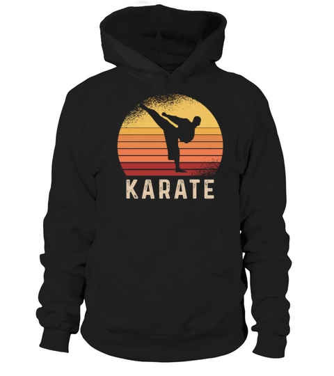 Vintage Retro Karate Hoodie Unisex