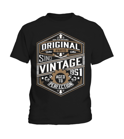 1951 Birthday Shirt Vintage 1951 Aged Kids T-Shirt