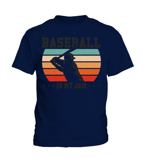 Baseball Fan Retro Vintage Batter Kids T-Shirt