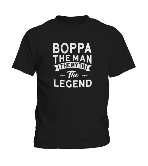 boppa the man the myth the legend t shirts for mens pbp Black Kids T-Shirt