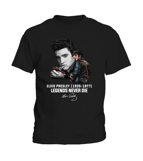 Elvis Presley 1935 1977 Legends Never Die Signature shirt Kids T-Shirt