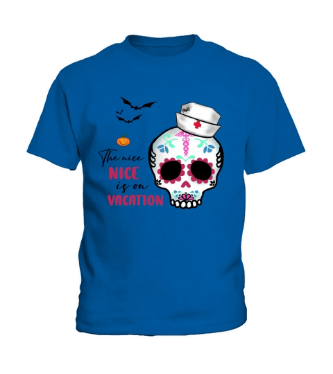 Halloween Nurse The Nice Nurse Is On Nacation Kids T-Shirt