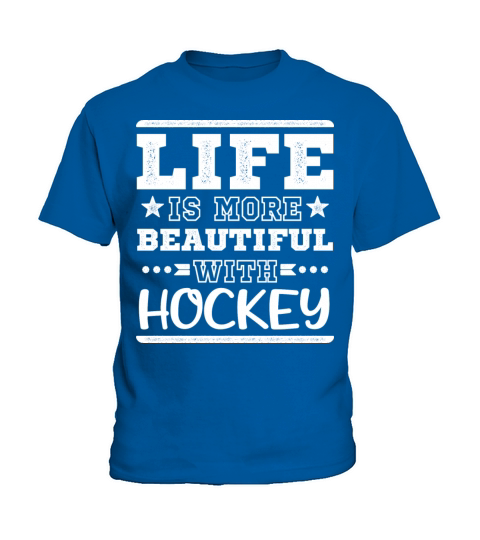 Hockey Is Lucky Word Team Coaches Sayings Funny Kids T-Shirt