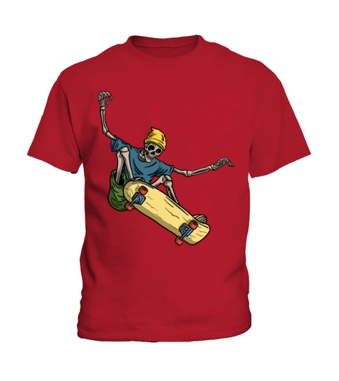Skateboard Skeleton Kids T-Shirt