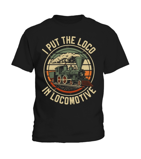 Steam Train Driver Trainspotting Kids T-Shirt