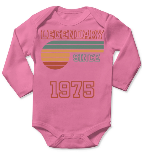 47 Birthday 1975 Long Sleeve Baby One-Piece