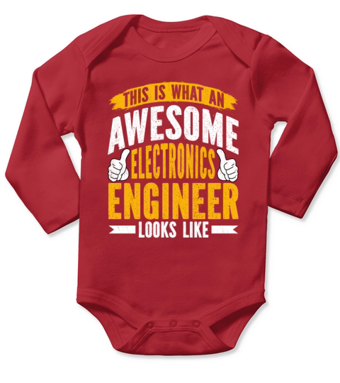Electronics Engineer Funny Electronics Engineering Long Sleeve Baby One-Piece