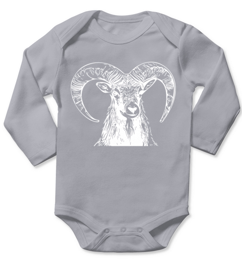 Elegant Vintage Capricorn Long Sleeve Baby One-Piece