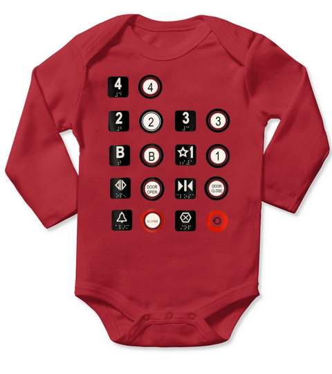 Elevator T-Shirt Elevator Buttons - iPhone 6/6S Case Long Sleeve Baby One-Piece