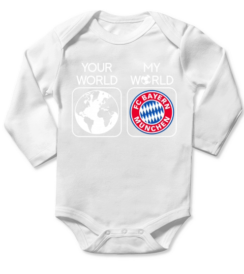 FC Bayern Munich is my world Long Sleeve Baby One-Piece