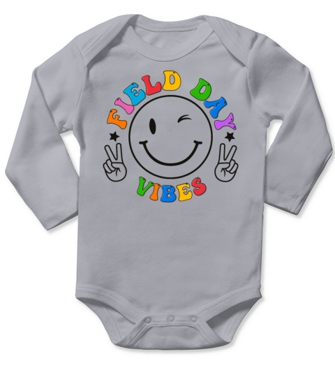 Field Day Vibes Long Sleeve Baby One-Piece