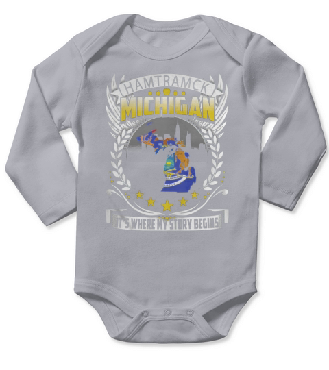 hamtramck - michigan Long Sleeve Baby One-Piece