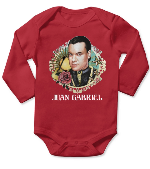 Juan Gabriel Flower Long Sleeve Baby One-Piece