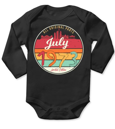 July 1973 Limited Edition Long Sleeve Baby One-Piece
