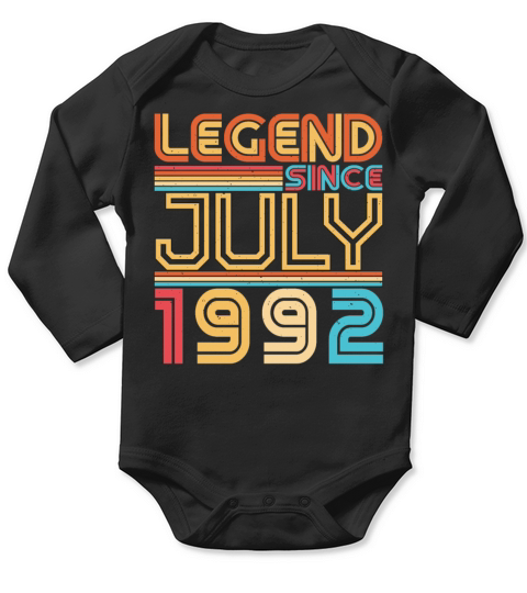 July 1992 30th Birthday Long Sleeve Baby One-Piece
