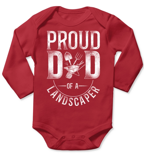 Landscaper Landscaping Landscape Long Sleeve Baby One-Piece