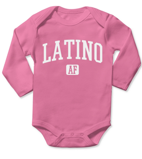 Latino AF t-shirt - Rabbit Skins Baby Onesie Long Sleeve Baby One-Piece