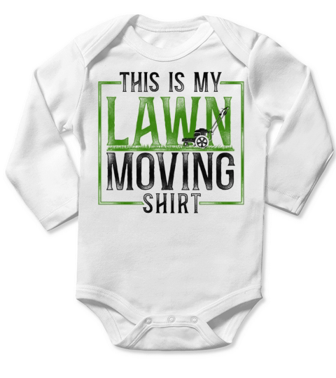 Lawn Mower Mowing Dad Father Long Sleeve Baby One-Piece