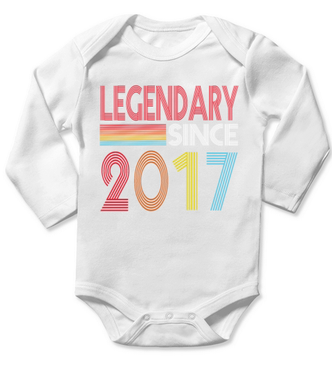 Legendary Since 2017 Long Sleeve Baby One-Piece