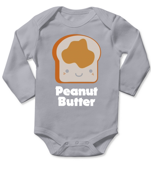 MATCHING SET PEANUT BUTTER AND JELLY COUPLES FRIEND SHIRT Long Sleeve Baby One-Piece