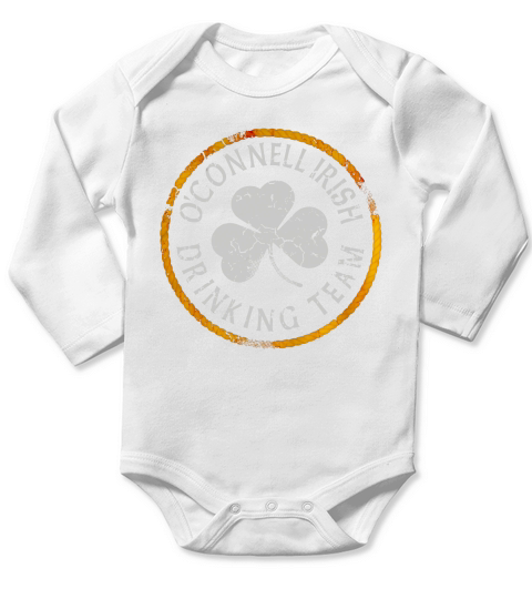 OConnell Irish Drinking Team Shirt Black Women B06X6FSC9X 1 Long Sleeve Baby One-Piece