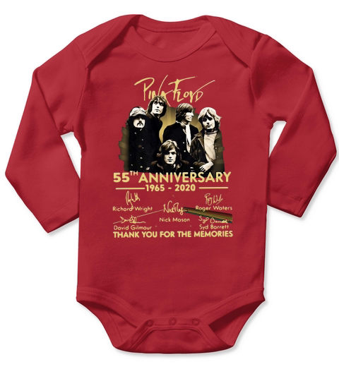 Pink Floyd 55th anniversary 1965 2020 signatures shirt Long Sleeve Baby One-Piece