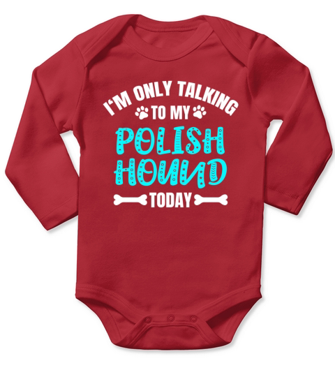 Polish Hound Owner Long Sleeve Baby One-Piece