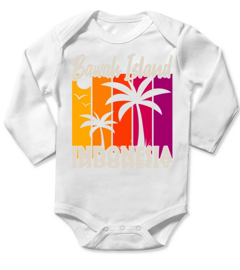 Pulau Bawah Indonesia Long Sleeve Baby One-Piece