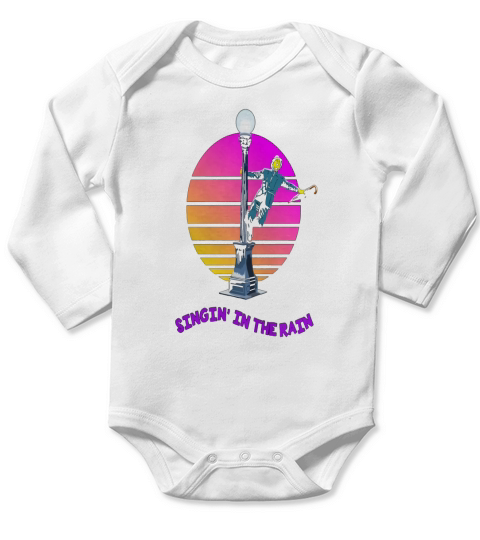 singin in the rain Long Sleeve Baby One-Piece