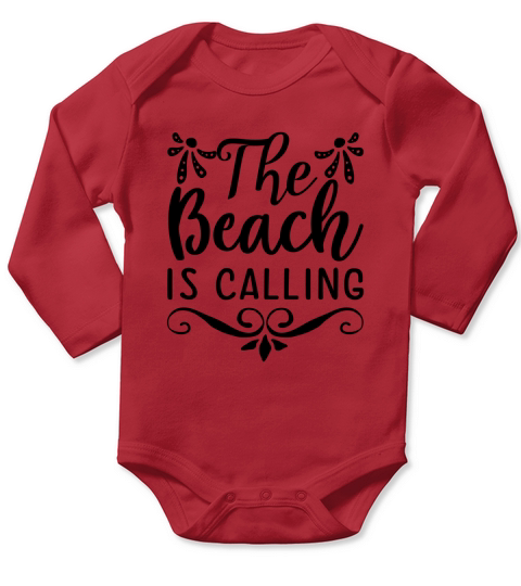 The beach is calling Long Sleeve Baby One-Piece