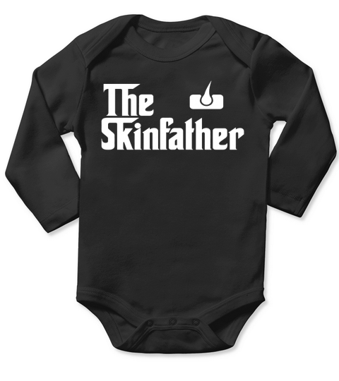 The Skin Father Funny Dermatology Dermatologist T Shirt Gift Black Youth Long Sleeve Baby One-Piece