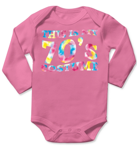 This Is My 70s Costume 1970 Vintage Party 1970s Long Sleeve Baby One-Piece