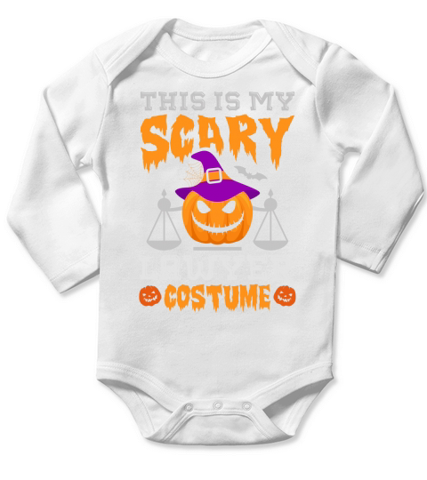 This Is My Scary Lawyer Halloween Costume Long Sleeve Baby One-Piece