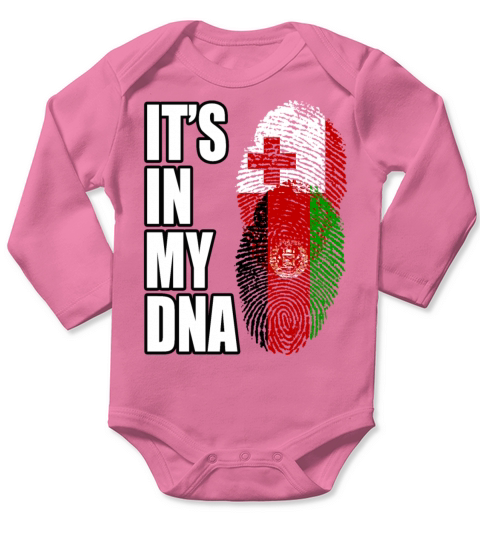 Tongan And Afghanistan Mix Heritage DNA Flag Long Sleeve Baby One-Piece