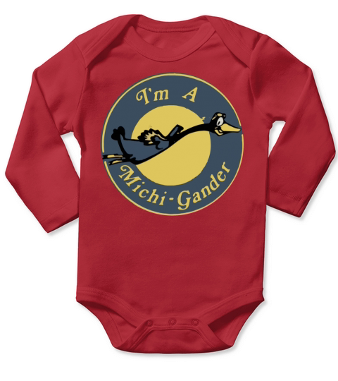 Vintage Im a Michigan Michigander Throwback Tanks Long Sleeve Baby One-Piece