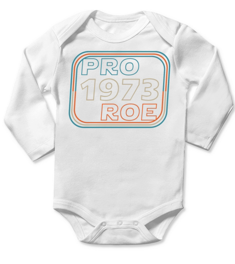 Vintage Pro Roe 1973 Long Sleeve Baby One-Piece