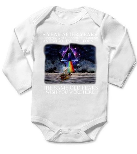 Wish You Were Here Delicate Sound Of Thunder Lyrics Pink Floyd shirt Long Sleeve Baby One-Piece