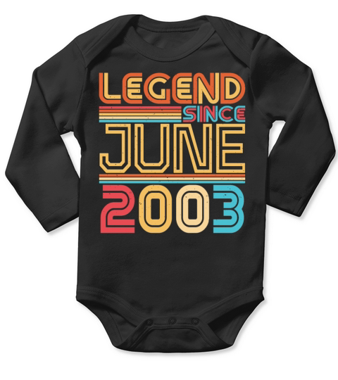 Year Of Birth 2003 June Long Sleeve Baby One-Piece